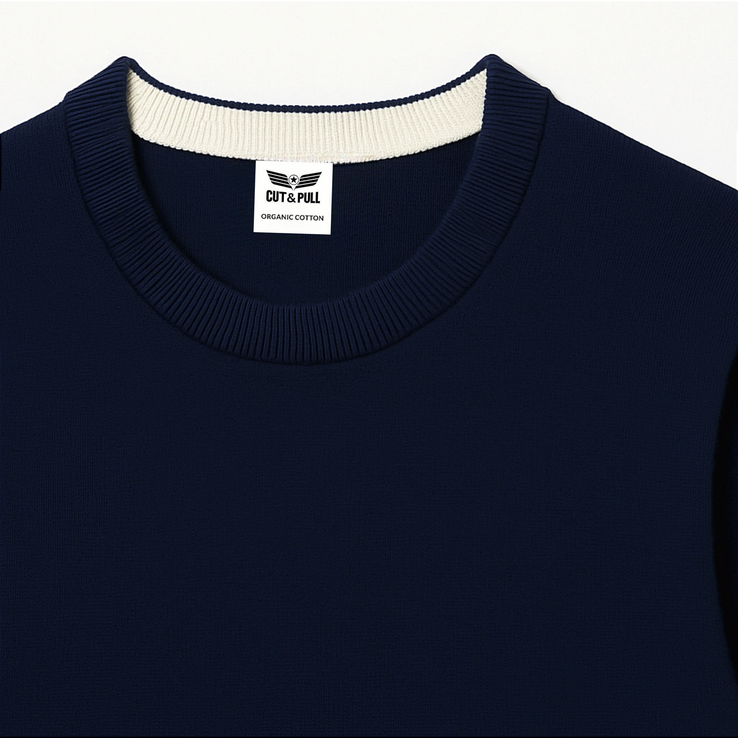 Men's Organic Cotton Crew Neck Longslevee SweatShirt