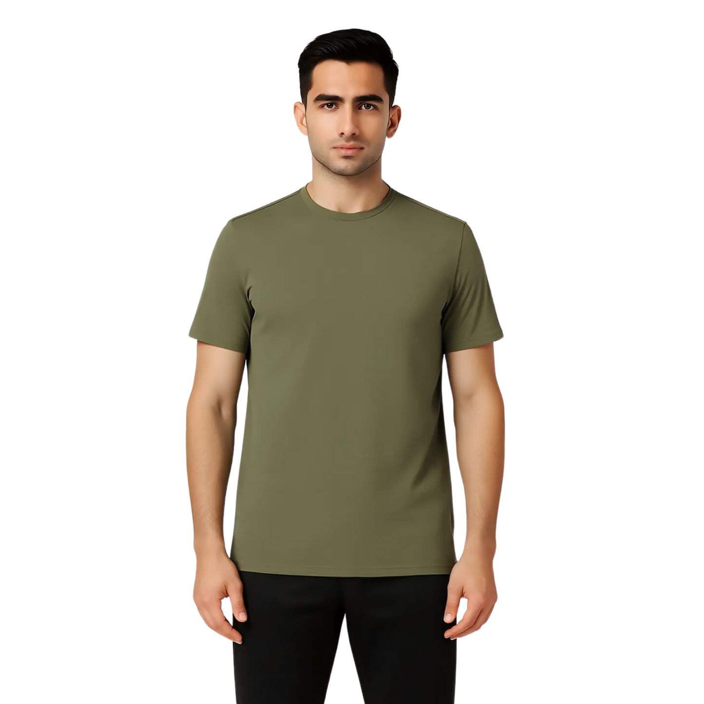 Men's Organic Cotton Elite Crew Neck Collar T-shirt