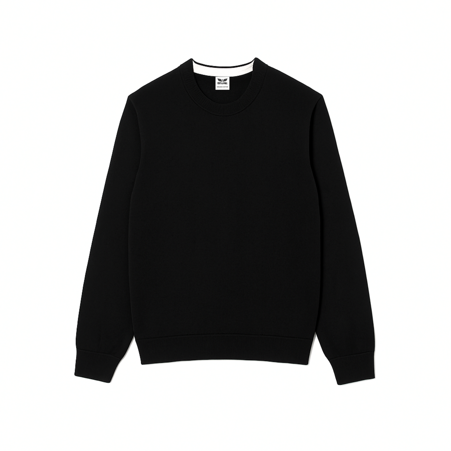 Men's Organic Cotton Crew Neck Longslevee SweatShirt