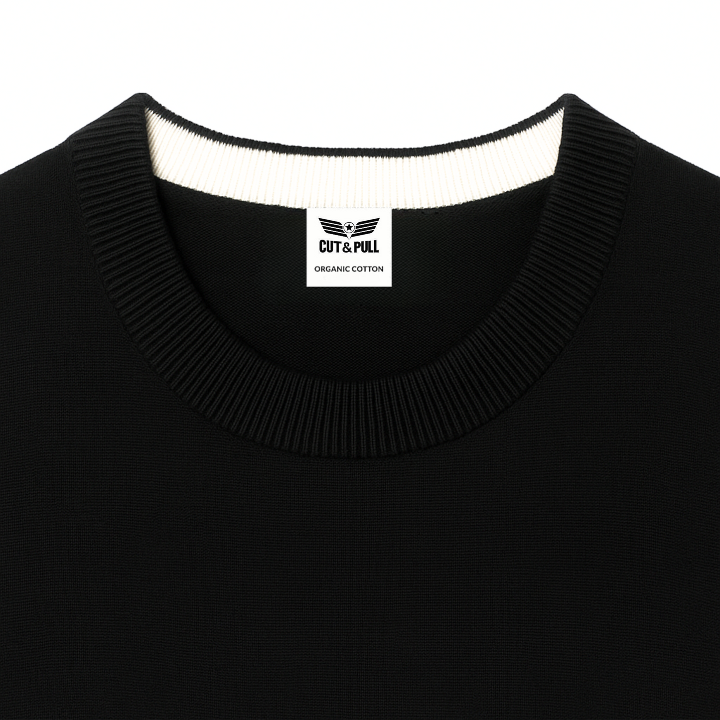 Men's Organic Cotton Crew Neck Longslevee SweatShirt