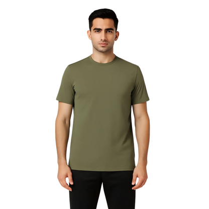 Men's Organic Cotton Elite Crew Neck Collar T-shirt