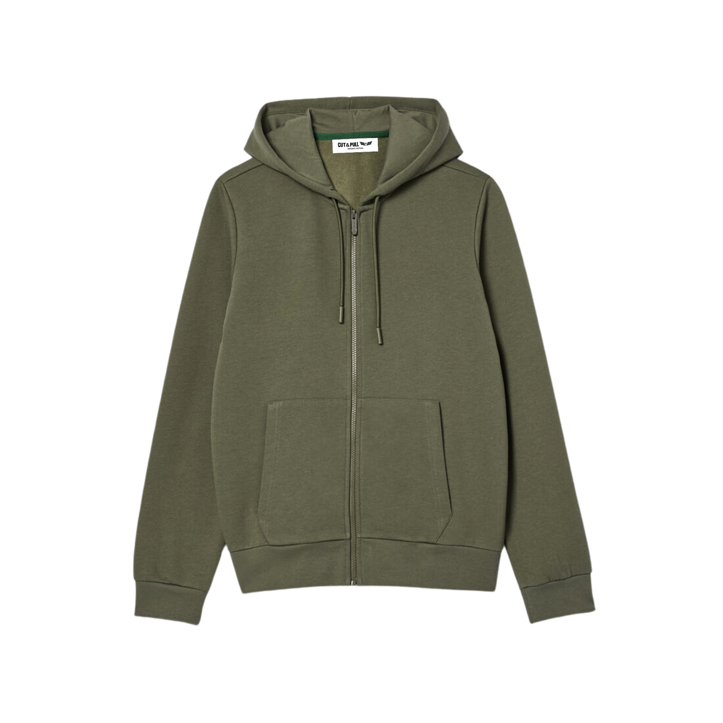 Men's Organic Cotton Zip up Fleece Hoodie