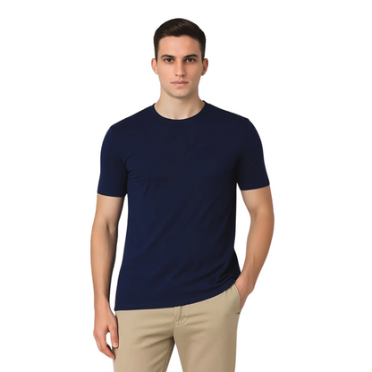 Men's Organic Cotton Elite Crew Neck Collar T-shirt