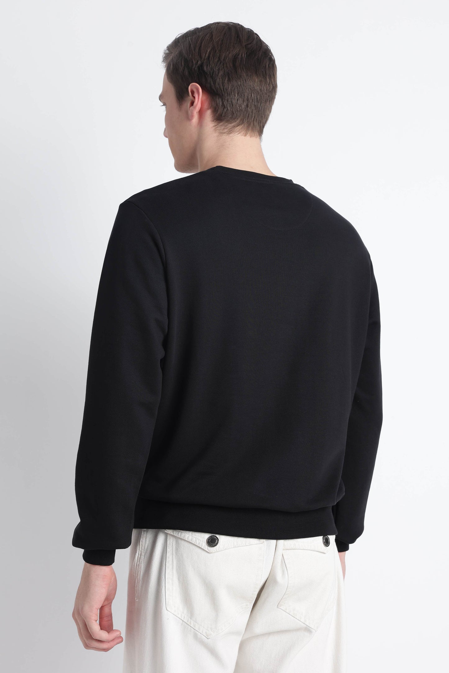 Men’s Cotton Crew Neck Longsleeve Sweatshirt Cloud Knit