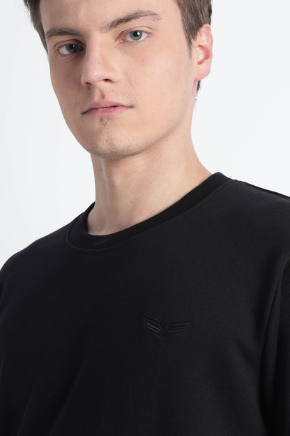 Men’s Cotton Crew Neck Longsleeve Sweatshirt Cloud Knit