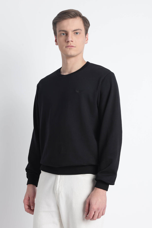 Men’s Cotton Crew Neck Longsleeve Sweatshirt Cloud Knit