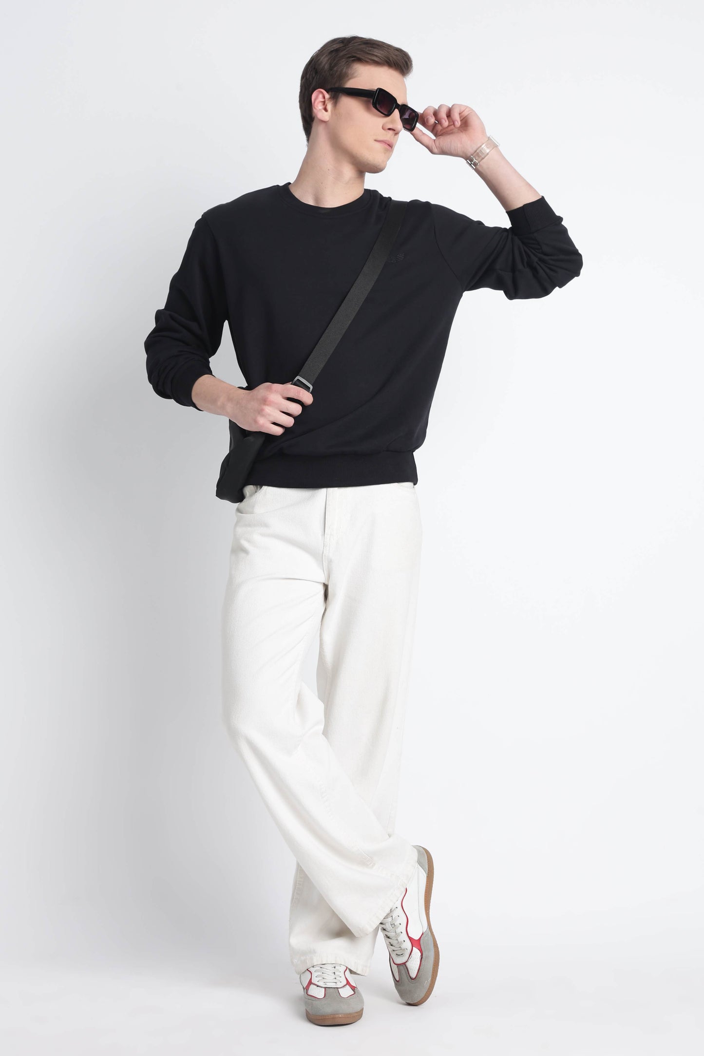 Men’s Cotton Crew Neck Longsleeve Sweatshirt Cloud Knit