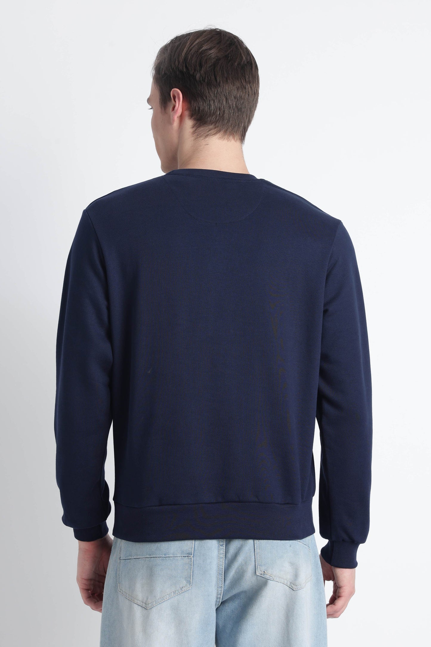 Men’s Cotton Crew Neck Longsleeve Sweatshirt Cloud Knit