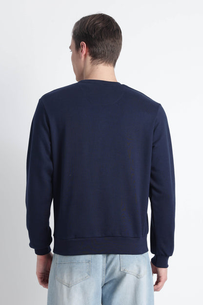 Men’s Cotton Crew Neck Longsleeve Sweatshirt Cloud Knit