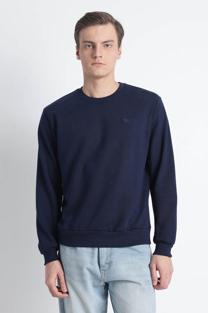 Men’s Cotton Crew Neck Longsleeve Sweatshirt Cloud Knit
