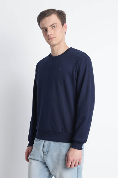 Men’s Cotton Crew Neck Longsleeve Sweatshirt Cloud Knit