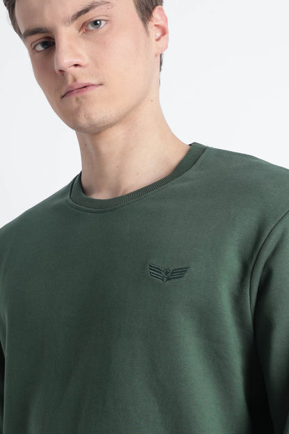 Men’s Cotton Crew Neck Longsleeve Sweatshirt Cloud Knit