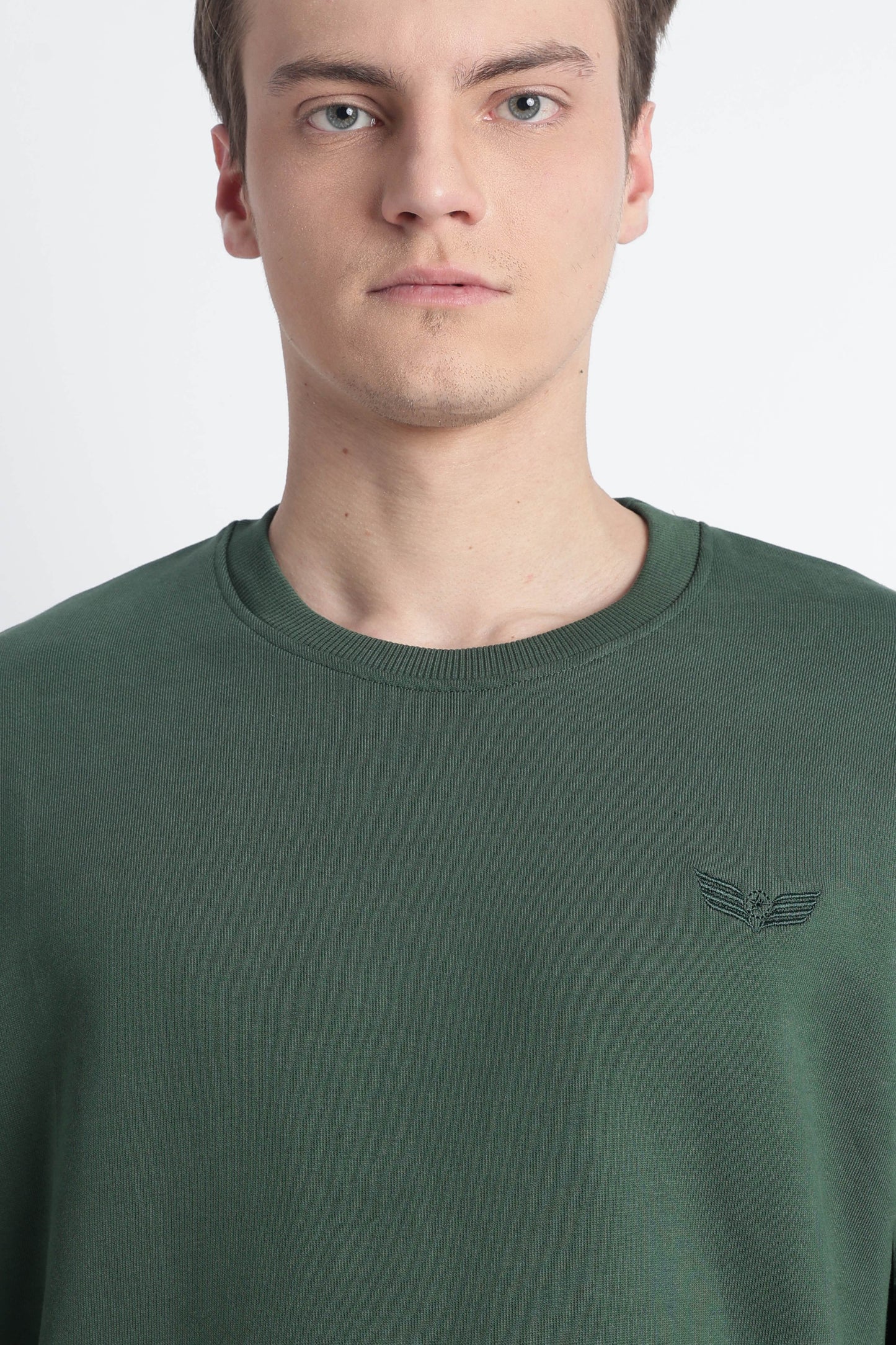 Men’s Cotton Crew Neck Longsleeve Sweatshirt Cloud Knit