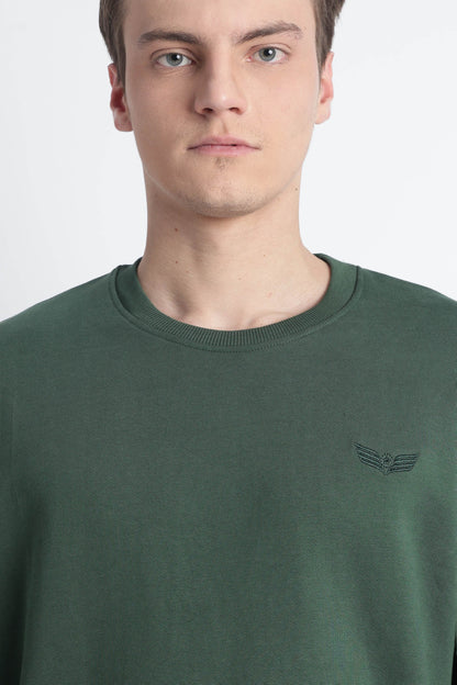 Men’s Cotton Crew Neck Longsleeve Sweatshirt Cloud Knit