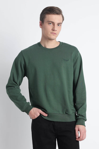 Men’s Cotton Crew Neck Longsleeve Sweatshirt Cloud Knit