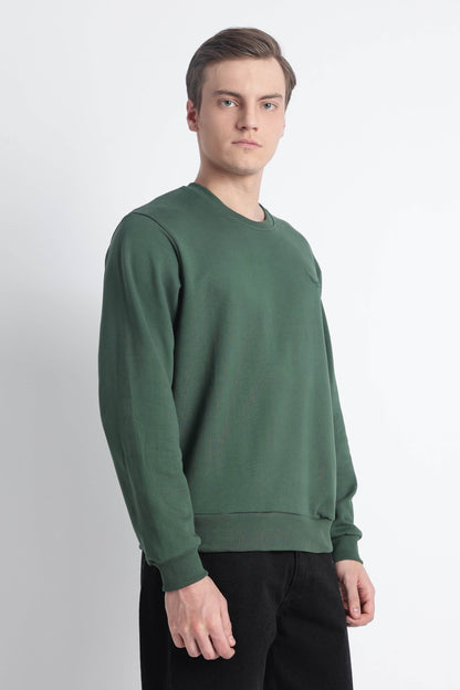 Men’s Cotton Crew Neck Longsleeve Sweatshirt Cloud Knit