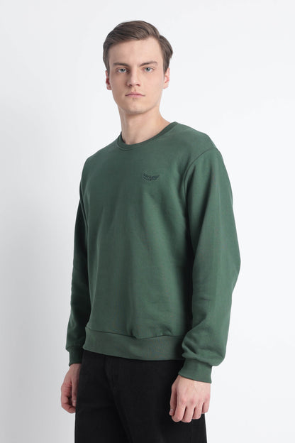 Men’s Cotton Crew Neck Longsleeve Sweatshirt Cloud Knit
