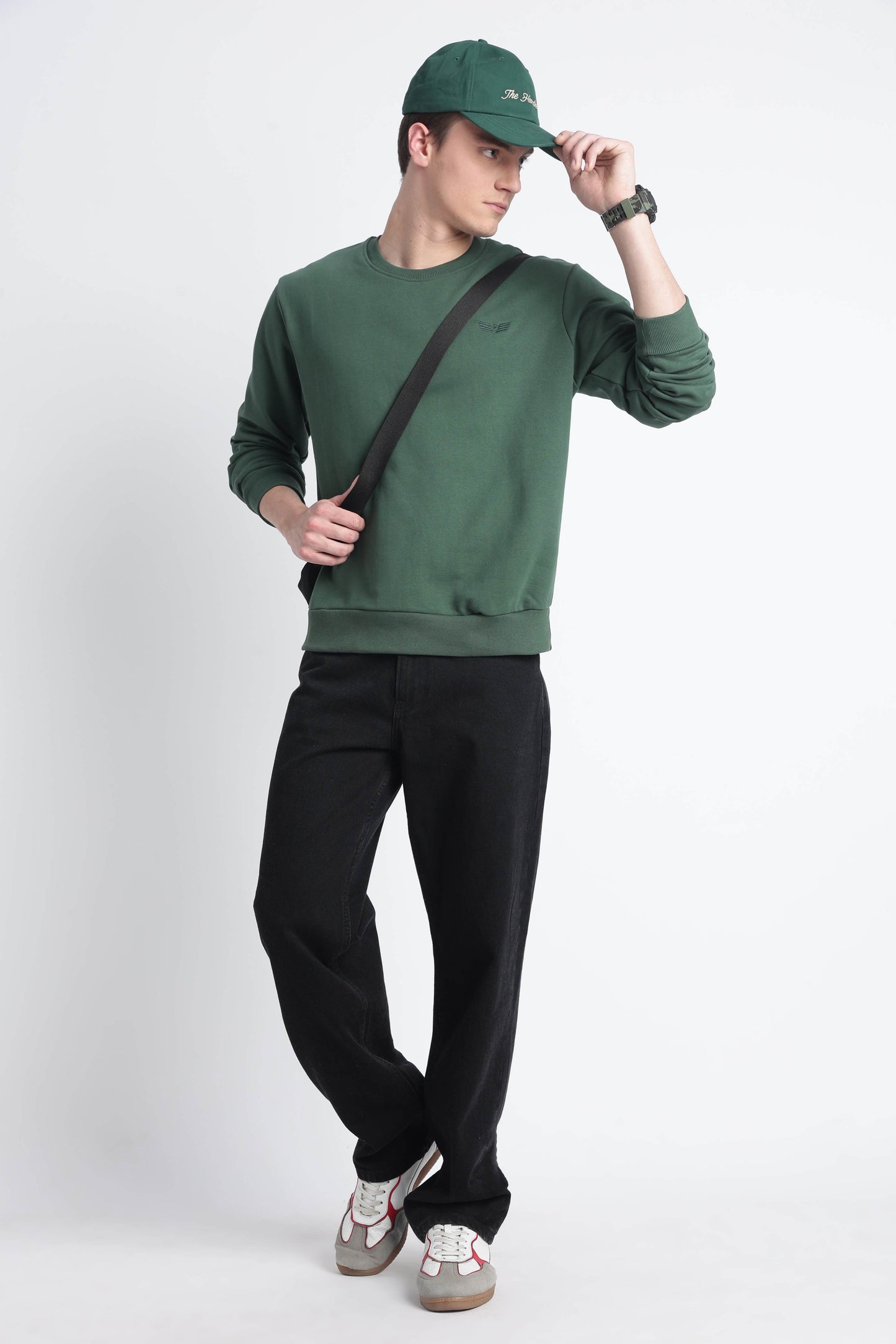 Men’s Cotton Crew Neck Longsleeve Sweatshirt Cloud Knit