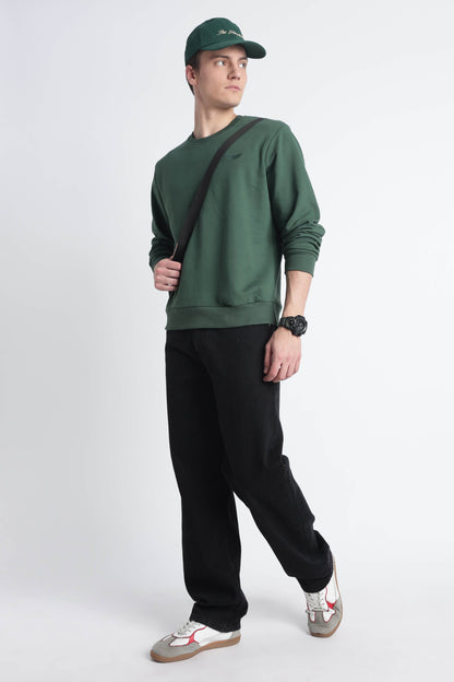 Men’s Cotton Crew Neck Longsleeve Sweatshirt Cloud Knit
